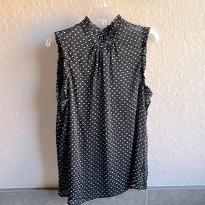 Who What Wear Polka Dot Blouse